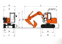 Продажа японского экскаватора Hitachi ZX70 в Казахстане за 000 $. Фотография 11 Купить экскаватор Hitachi (Япония) в Алматы, модель ZX70, цена DDP: 000 $. Фото 11