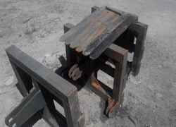 Палетные вилы для фронтального погрузчика SDYD, ZL20. Цена: 2000 $. Продажа в Казахстане