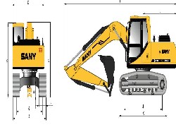 Купить экскаватор SANY (Китай) в Алматы, модель SY210C, цена DDP: 000 $. Фото 4