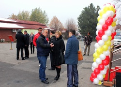 В Алматы 30 октября 2014 года прошла презентация автомобильных кранов PALFINGER SANY. Фотография 1 Презентация-выставка автокранов PALFINGER SANY в Алматы 30.10.2014. Фото 1